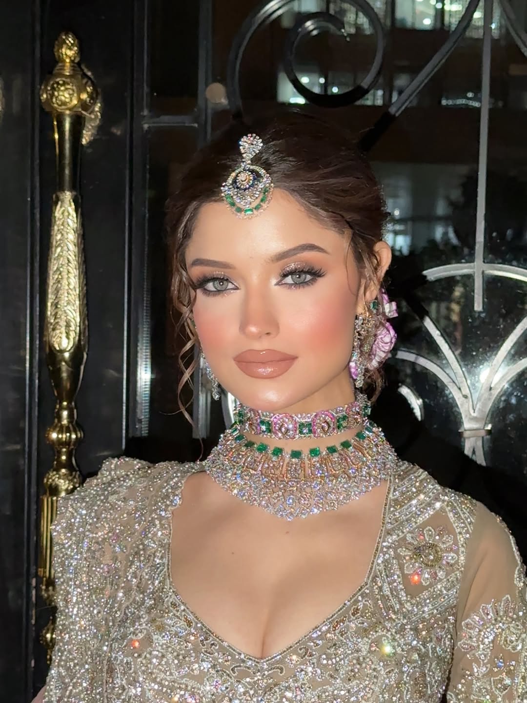 MEHR-UN-NISA EMERALD DIAMOND BRIDAL SET