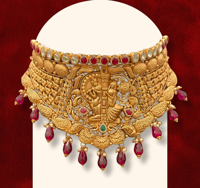 🪙 Royal Antique Gold Necklace Sets