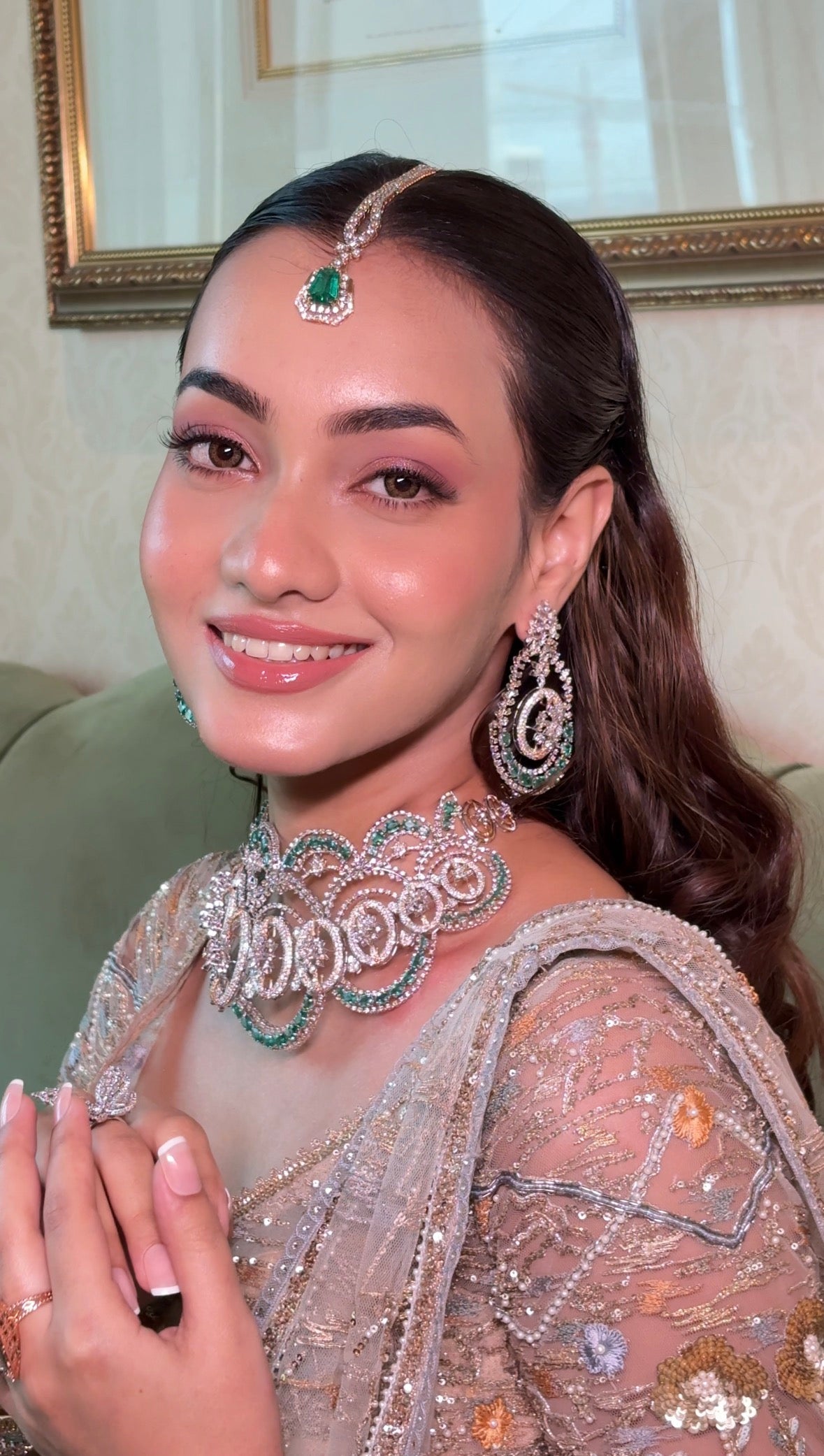 NOOR-E-ZAMRUD DIAMOND BRIDAL HEIRLOOM SET